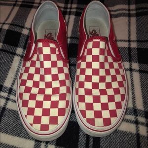 Red Checkered Vans